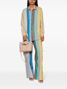 marrakshilife Marrakshi Life Gestreepte cargo broek - Beige