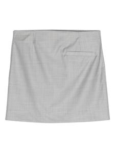 louloudesaison LouLou de Saison Mahaz scheerwollen mini-rok - Grijs