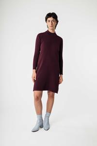 MELA Damen vegan Kleid Harleen Weinrot
