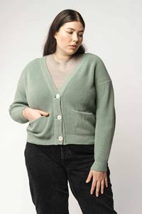 MELA Damen vegan Strickjacke Artha Mint