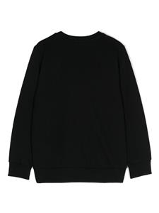 balmainkids Balmain Kids Jersey sweater met stras logo - Zwart