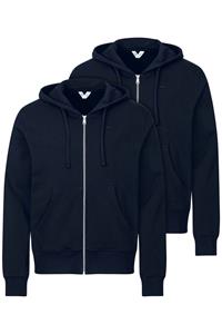 MELA Herren vegan Multipack Zip-Up Hoodie Devadas Navy