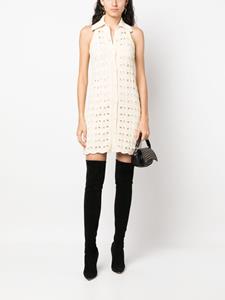Sportmax Gehaakte mini-jurk - Beige