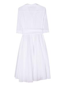 blancavita Blanca Vita Uitlopende midi-jurk - Wit