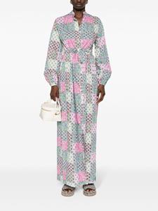 mc2saintbarth MC2 Saint Barth Blousejurk met patchwork - Roze