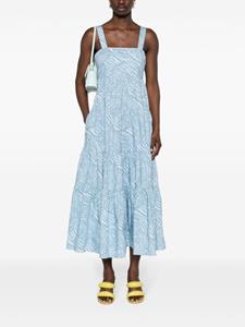 michaelmichaelkors Michael Michael Kors Gelaagde midi-jurk met zebraprint - Blauw