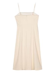 Theory Mouwloze midi-jurk - Beige