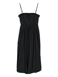 STAUD Bella midi-jurk - Zwart