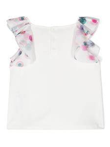chloékids Chloé Kids T-shirt met geborduurd logo - Wit