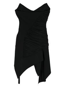 Mugler Asymmetrische mini-jurk - Zwart