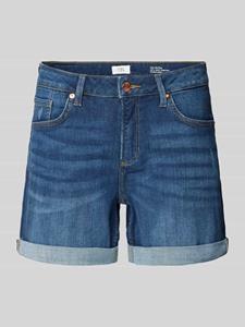 QS Jeansshorts, mit Aufschlag