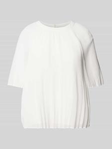 s.Oliver BLACK LABEL Chiffonbluse, mit Plisseefalten