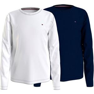 Tommy Hilfiger Underwear Shirt met lange mouwen 2P CN TEE LS met tommy hilfiger merklabel (2-delig, Set van 2)