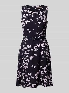 Christian Berg Woman Selection Knielange jurk met tailleriem