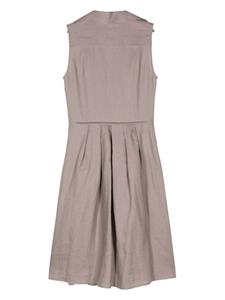 blancavita Blanca Vita Linnen midi-jurk - Grijs