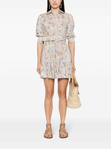 mc2saintbarth MC2 Saint Barth Linnen mini-jurk - Beige