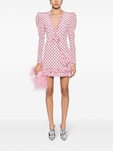 Alessandra Rich Mini-jurk met stippen - Roze