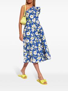 Kate Spade floral-print midi dress - Blauw