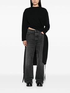 mm6maisonmargiela MM6 Maison Margiela T-shirt met patroon - Zwart