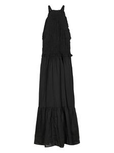 Sea Cole gesmockte midi-jurk - Zwart