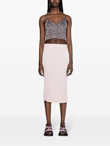 maisonkitsuné Maison Kitsuné Ribgebreide rok - Roze