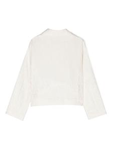 emporioarmanikids Emporio Armani Kids Shirtjack met logo-jacquard - Beige