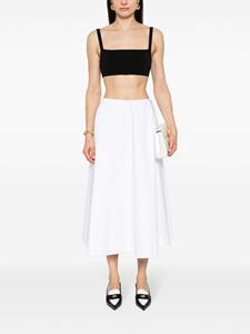 valentinogaravani Valentino Garavani Popeline midi-wikkelrok - Wit