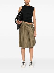 mm6maisonmargiela MM6 Maison Margiela Midi-plooirok - Groen