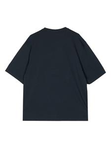 maisonkitsuné Maison Kitsuné T-shirt met geborduurd logo - Blauw