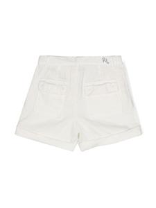 poloralphlaurenkids POLO RALPH LAUREN KIDS Linnen shorts met borduurwerk - Wit
