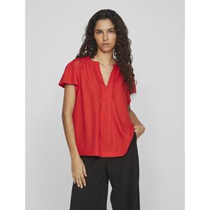 Vila Blouse met korte mouwen en V-hals