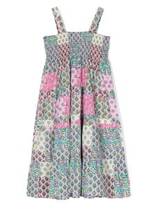 mc2saintbarthkids MC2 Saint Barth Kids Katoenen jurk met bloemenprint - Blauw