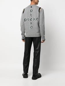 philippplein Philipp Plein Intarsia sweater - Grijs