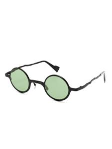 Kuboraum tinted round-frame sunglasses - Zwart
