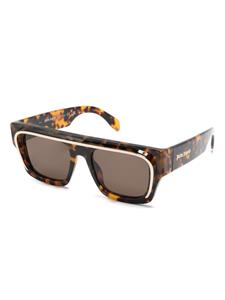 palmangelseyewear Palm Angels Eyewear Salton zonnebril met vierkant montuur - Bruin