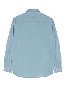 Aspesi Kids Shirt met borstzakken - Blauw