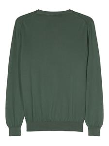 Boglioli crew-neck cotton jumper - Groen