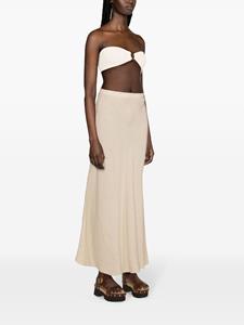 120%lino 120% Lino Midi-rok - Beige