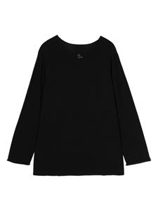 Yohji Yamamoto logo-embroidered jumper - Zwart