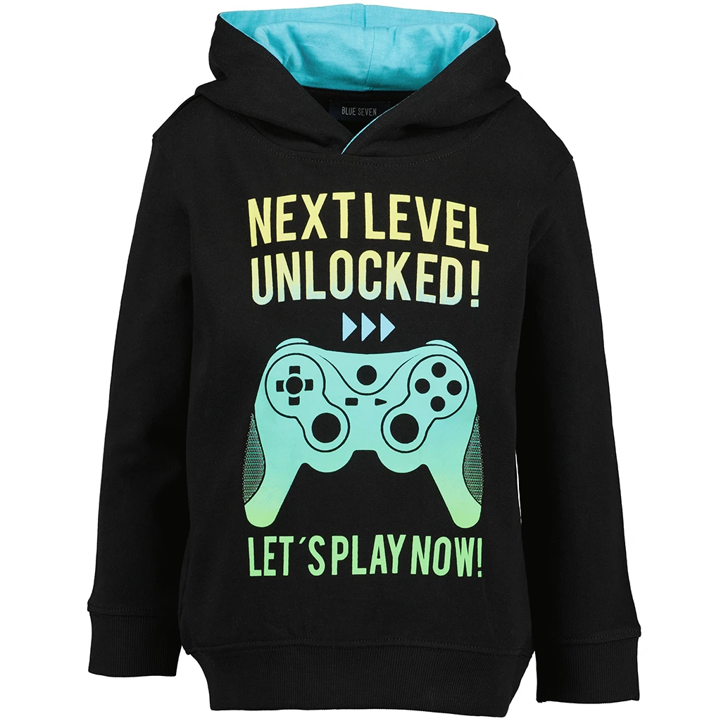 blueseven-collectie Blue Seven-collectie Trui hoodie GameDay (black orig)