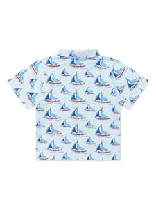 rachelriley Rachel Riley Katoenen poloshirt met print - Blauw
