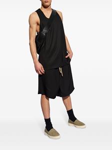 fearofgod Fear Of God Zijden tanktop met U-hals - Zwart