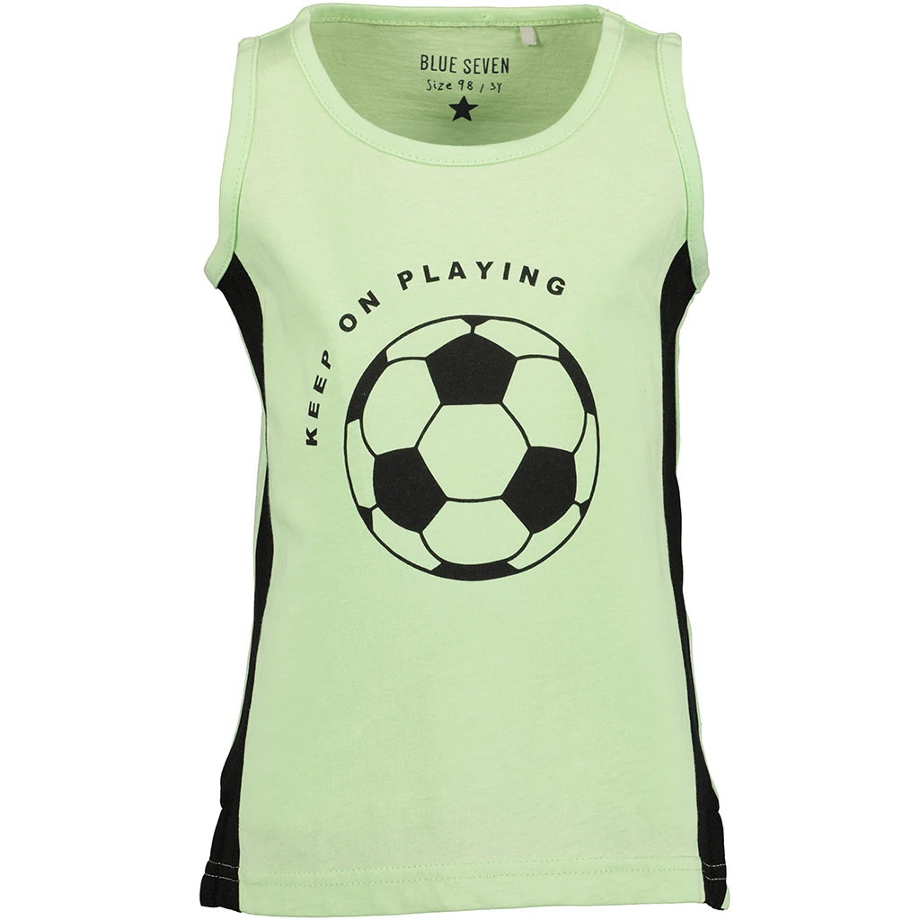 Blue Seven-collectie Tank top Soccer (lt green orig)