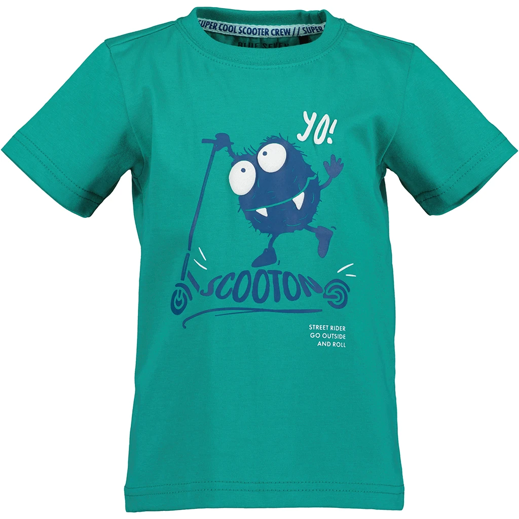 Blue Seven-collectie T-shirt Scooter (lagune orig)