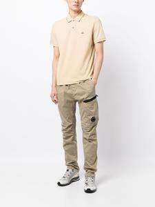 c.p.company C.P. Company Poloshirt met logopatch - Bruin