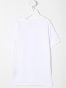 balmainkids Balmain Kids T-shirt met logoprint - Wit