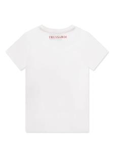 TRUSSARDI JUNIOR logo-print cotton T-shirt - Wit