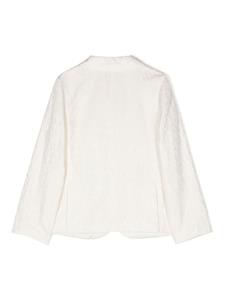 emporioarmanikids Emporio Armani Kids Blazer met logo jacquard - Beige