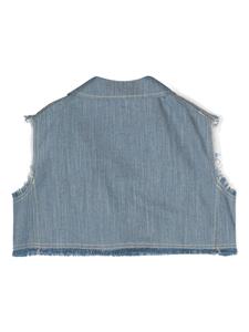 faykids Fay Kids Spijkergilet met franje - Blauw