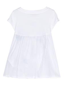 Monnalisa T-shirt met logoprint - Wit